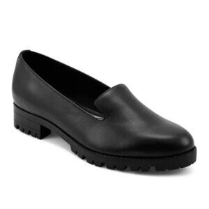 NEW Easy Spirit Eflex GenevaBlack Leather Slip-on Loafers/Sz. 9.5M